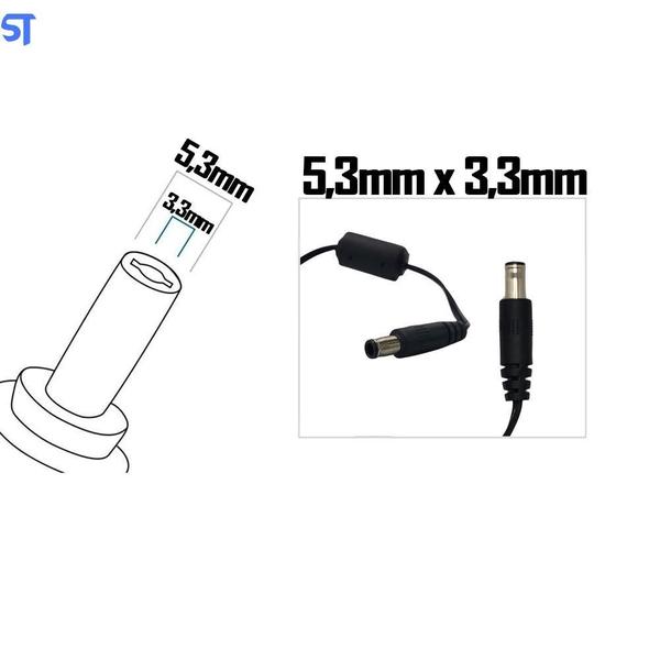 Imagem de Fonte De Alimentação Ca/Cc 12V 1,25A Pino 5,3Mm X 3,3Mm