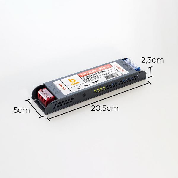 Imagem de Fonte De Alimentação Chaveada Slim 360W 12V 30A ST2872