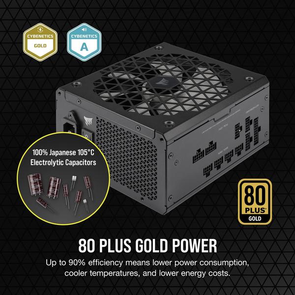 Imagem de Fonte de alimentação CORSAIR RM750x SHIFT totalmente modular ATX 750W