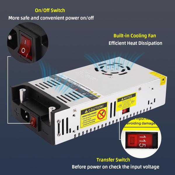 Imagem de Fonte de alimentação de comutação de conversor AC para DC Daedalus 600W