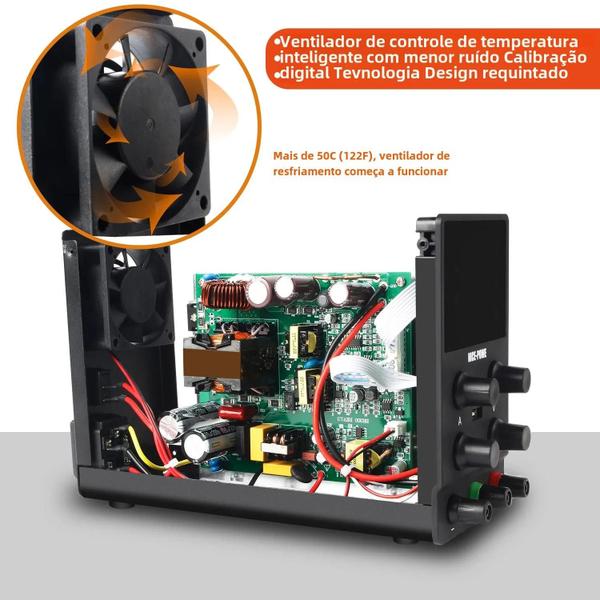 Imagem de Fonte De Alimentação De Laboratório DC Ajustável 30V 10A 60V 5A 300W Regulador De Tensão De Bancada