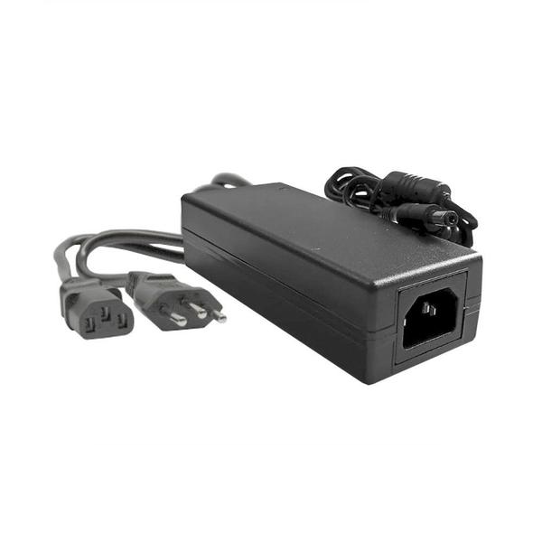 Fonte de Alimentação Externa K-Mex 60W 100-240V 12VDC/5A Com Cabo - Preto Imagem de Fonte de Alimentação Externa K-Mex 60W 100-240V 12VDC/5A Com Cabo - Preto