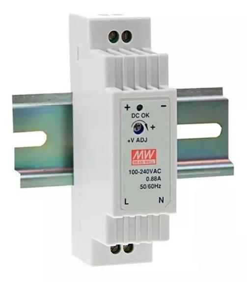 Fonte de Alimentação Mean Well DR-15-24 24V 0.63A - 24 Watts - ENG Automação Imagem de Fonte de Alimentação Mean Well DR-15-24 24V 0.63A - 24 Watts