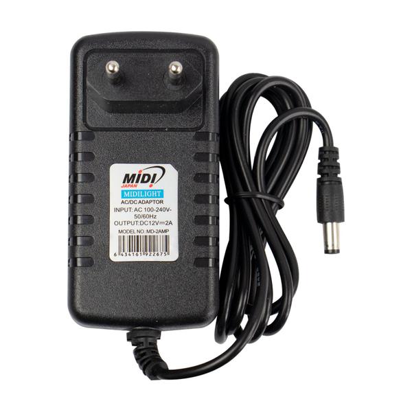 Imagem de Fonte de Alimentacao Midi MD-2AMP - 12V / 2A - Bivolt - Preto