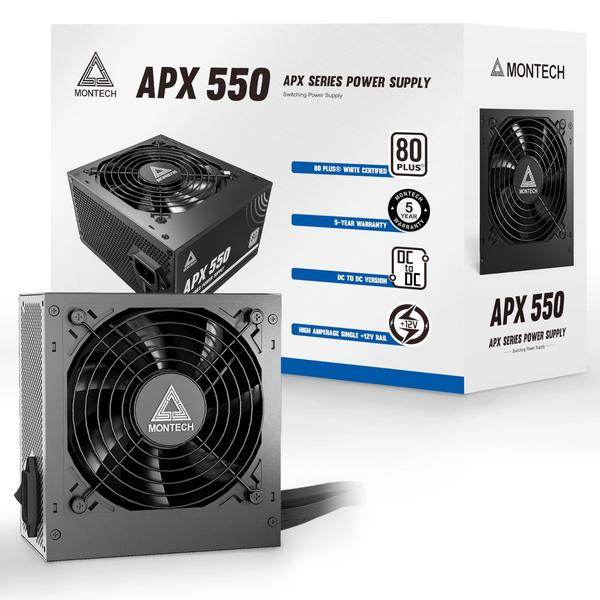 Imagem de Fonte de alimentação Montech APX 550W 80 Plus White Certified