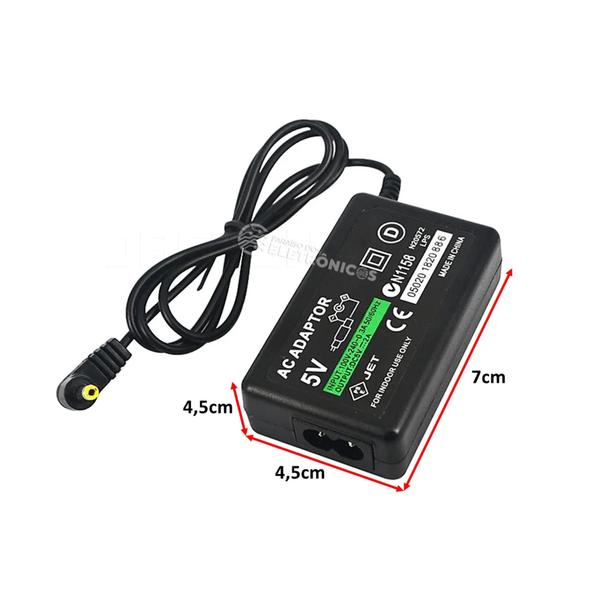 Imagem de Fonte De Alimentação Para PSP Slim Entrada 110-240VAC E saída DC5V/ 2A KP554