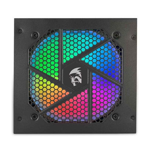 Imagem de Fonte De Alimentação Redragon Gamer 750 Watts Full Modular Rgb 80 Plus Gold Gc-ps006-1 Preto