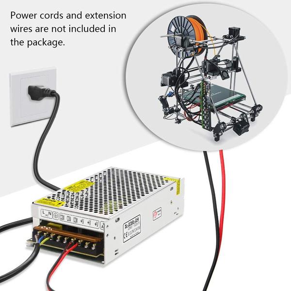 Imagem de Fonte de alimentação SHNITPWR 24V 10A 240W AC DC Adapter LED Driver