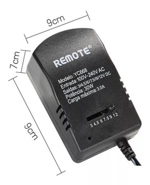 Imagem de Fonte De Alimentação Universal Regulada 3v 5v 9v 12v Acompanha 7 Plugs Al -37ch