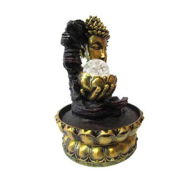 Imagem de Fonte De Decoração Feng Shui Cabeça De Buda Com Led Bivolt