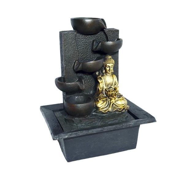 Imagem de Fonte decorativa buda dourado - 38cm