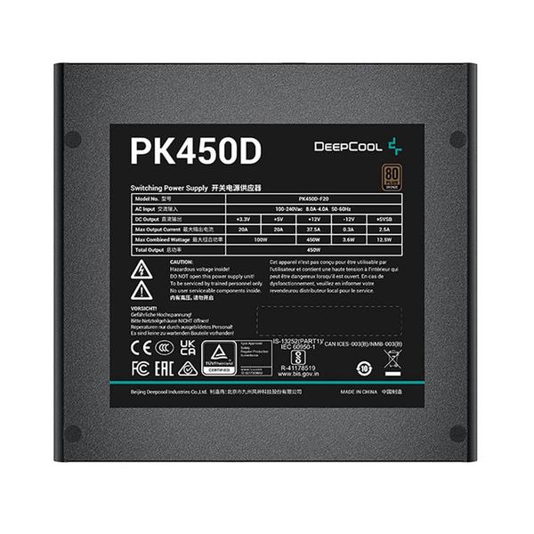 Imagem de Fonte DeepCool PK450D, 450W, 80 Plus Bronze, PFC Ativo, Preto