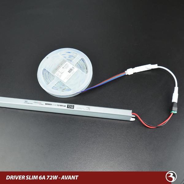 Fonte Driver Slim 12V 6A 72W Bivolt Para Fita Led Perfil Sanca Gesso - AVANT Imagem de Fonte Driver Slim 12V 6A 72W Bivolt Para Fita Led Perfil Sanca Gesso - AVANT