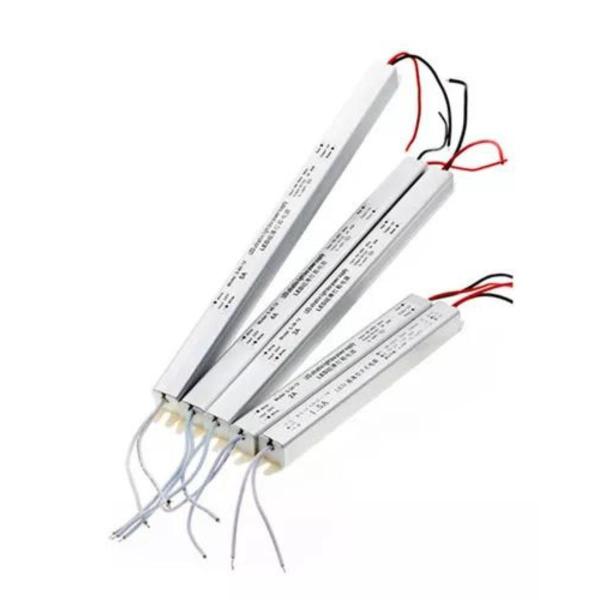 Fonte Driver Slim Mini 12v 24w 2a Bivolt Para Fita Led 3a 5a - Galaxy Led Imagem de Fonte Driver Slim Mini 12v 24w 2a Bivolt Para Fita Led 3a 5a