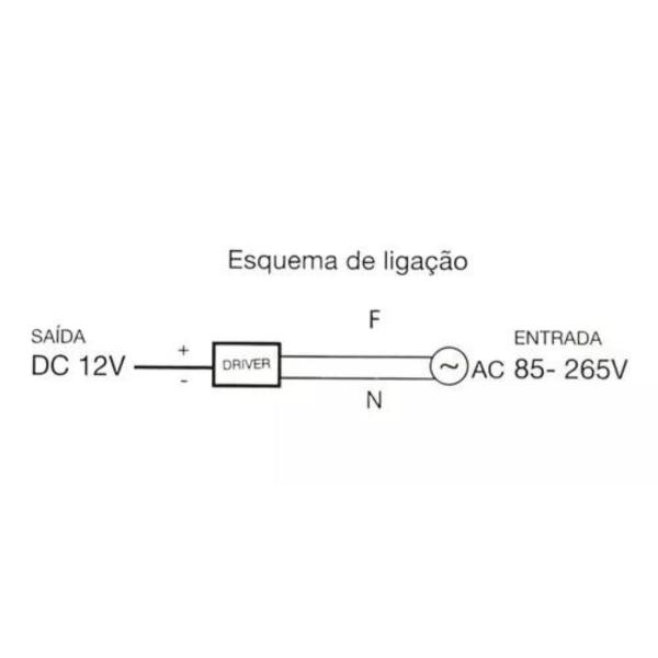 Fonte Driver Slim Mini 12v 24w 2a Bivolt Para Fita Led 3a 5a - Galaxy Led Imagem de Fonte Driver Slim Mini 12v 24w 2a Bivolt Para Fita Led 3a 5a