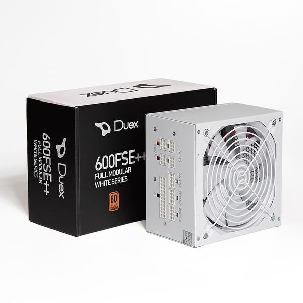 Imagem de Fonte Duex DX-600FSE++ White Series 600W 80 Plus Bronze PFC Ativo Full Modular c/ Cabo Branca