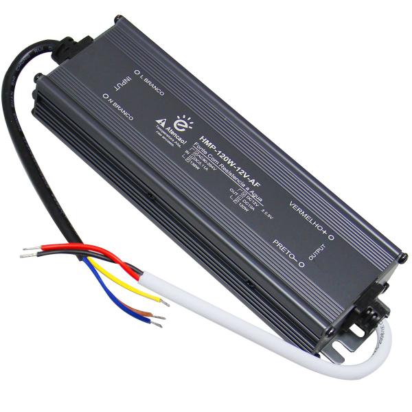 Fonte Embralumi 12V Blindada IP67 120W 10A Garantia 2 Anos Imagem de Fonte Embralumi 12V Blindada IP67 120W 10A Garantia 2 Anos