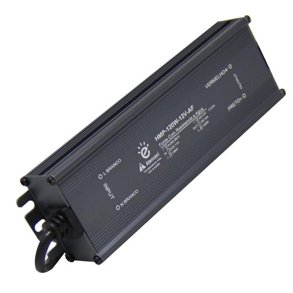 Fonte Embralumi 12V Blindada IP67 120W 10A Garantia 2 Anos Imagem de Fonte Embralumi 12V Blindada IP67 120W 10A Garantia 2 Anos