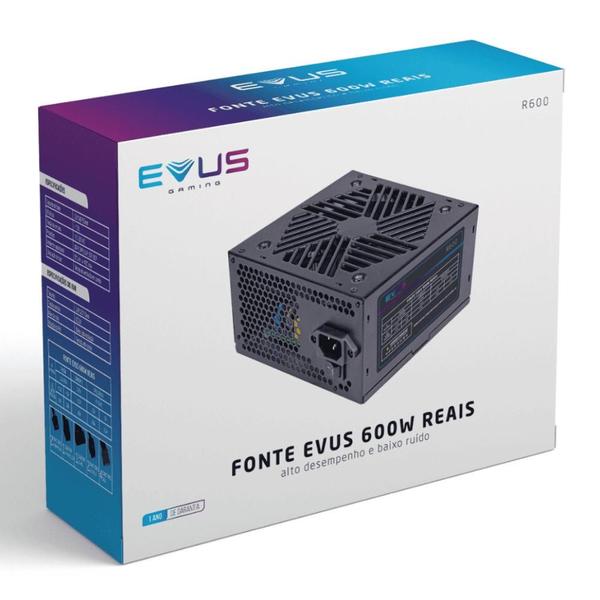 Imagem de Fonte EVUS ATX R600 600W Reais