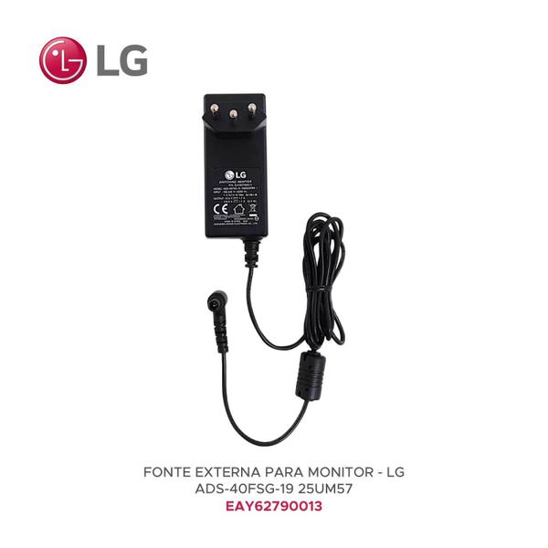 Imagem de Fonte Externa 19V 1,7 Monitor LG 25UM58 24GN60R ADS-40FSG-19