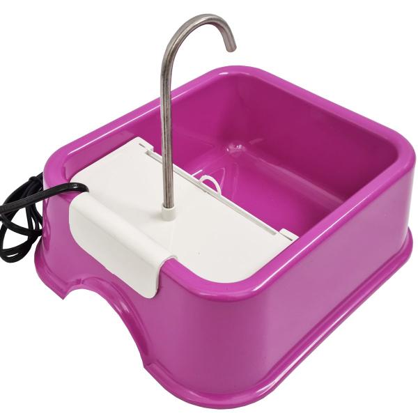 Imagem de Fonte Furacão Pet Quadrada Rosa Bivolt 1,5L