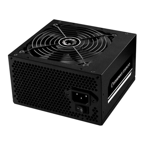 Imagem de Fonte Gamemax GS600, 600W, 80 Plus White, PFC Ativo, Com Cabo, Preto - GS600