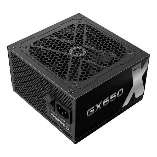 Imagem de Fonte gamemax gx650 650w full modular 80 plus gold pfc ativo black gx650mbkv1s7710br