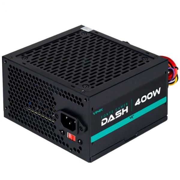 Imagem de Fonte Gamer 400W ATX Vinik Dash, Bivolt Manual, Preto - VFG400WP