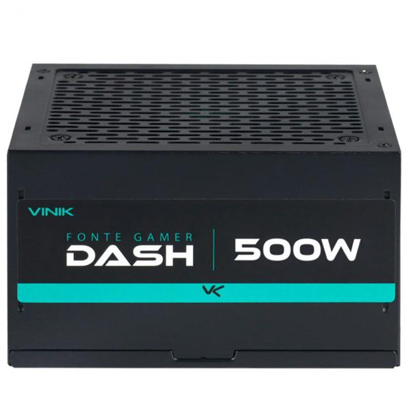 Imagem de Fonte Gamer 500W ATX Vinik Dash, Bivolt Manual, Preto - VFG500WP