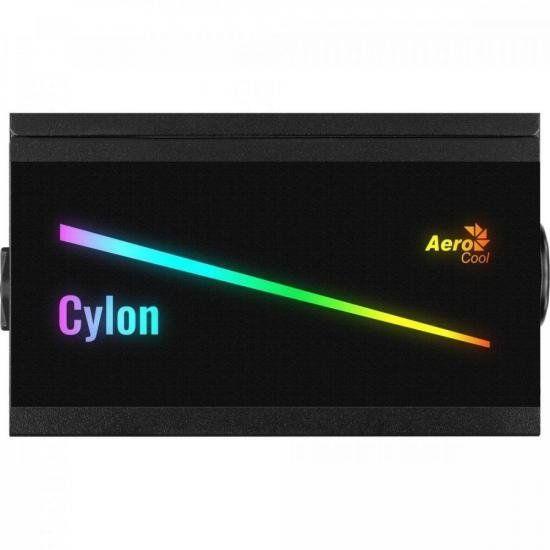 Fonte Gamer ATX Aerocool Cylon 500W 80 Plus Bronze Full Range APFC Imagem de Fonte Gamer ATX Aerocool Cylon 500W 80 Plus Bronze Full Range APFC