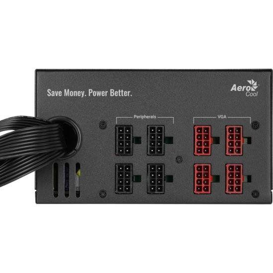 Fonte Gamer ATX Aerocool KCAS 1000GM 80 Plus Gold 1000w FULL RANGE APFC Imagem de Fonte Gamer ATX Aerocool KCAS 1000GM 80 Plus Gold 1000w FULL RANGE APFC