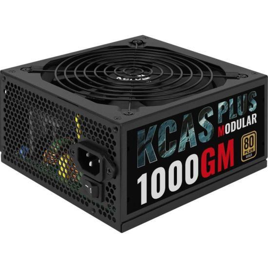Fonte Gamer ATX Aerocool KCAS 1000GM 80 Plus Gold 1000w FULL RANGE APFC Imagem de Fonte Gamer ATX Aerocool KCAS 1000GM 80 Plus Gold 1000w FULL RANGE APFC