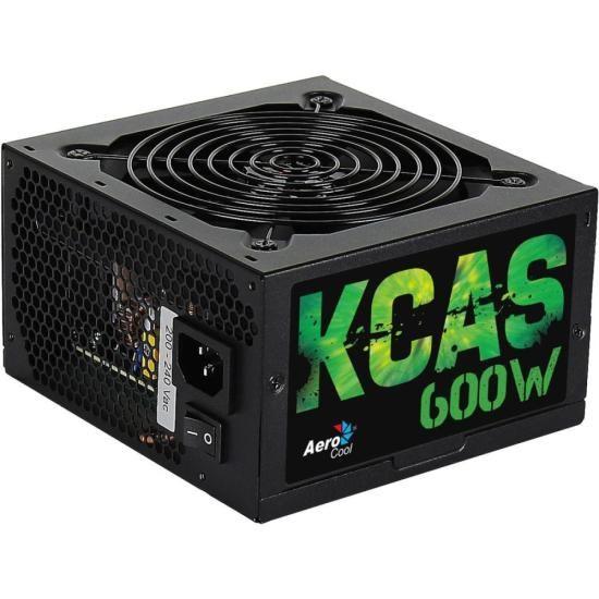 Fonte Gamer ATX Aerocool KCAS 600W 80 Plus Full Range APFC Imagem de Fonte Gamer ATX Aerocool KCAS 600W 80 Plus Full Range APFC