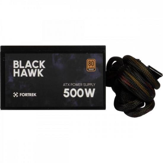 Imagem de Fonte Gamer ATX Fortrek Black Hawk 500W 80 Plus Bronze PFC Ativo F002