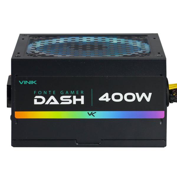 Imagem de Fonte Gamer Dash 400w Preto Com Fan Led Rgb - Vfg400wpr