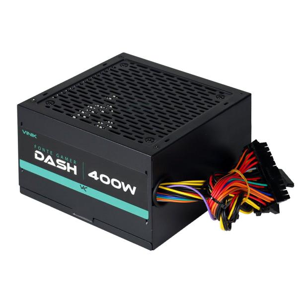 Fonte Gamer Dash 400w Preto - Vfg400wp - VINIK Imagem de Fonte Gamer Dash 400w Preto - Vfg400wp