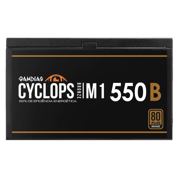 Fonte Gamer Gamdias Cyclops M1-550B 80 Plus Bronze ATX 2.31 PFC Ativo Imagem de Fonte Gamer Gamdias Cyclops M1-550B 80 Plus Bronze ATX 2.31 PFC Ativo