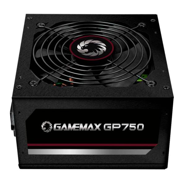 Imagem de Fonte gamer gamemax 750w gp750 80 plus bronze,atx, pfc ativo, preto, com cabo de força