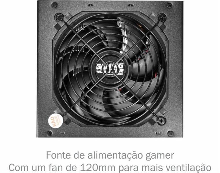 Imagem de Fonte Gamer K-mex 600W EZ8898B 80Plus Bronze ATX Bivolt