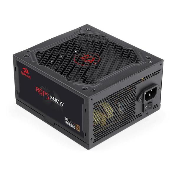 Imagem de Fonte Gamer Redragon 600 Watts Full Modular 80 Plus Bronze