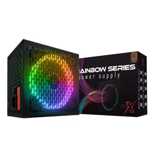 Imagem de Fonte Gamer Rgb Brx Rainbow 750W 80 Plus Bivolt Automática