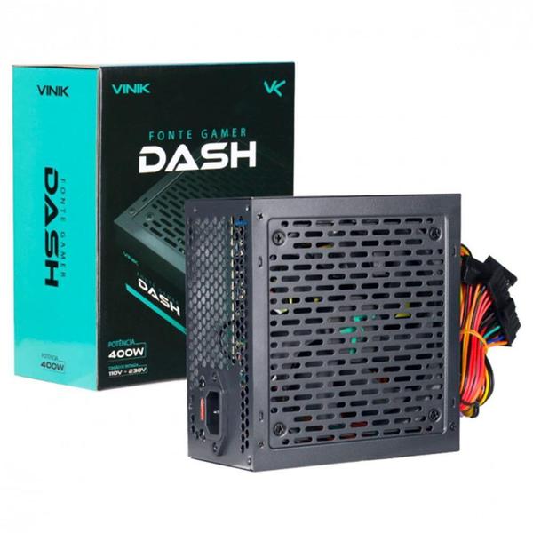 Imagem de Fonte Gamer Vinik Dash, 400W, Bivolt, Preto - VFG400WP