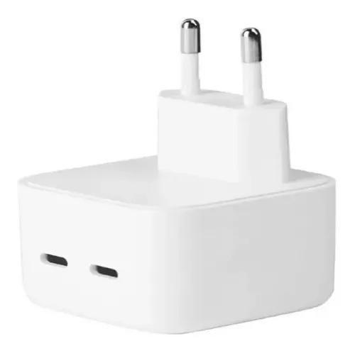 Imagem de Fonte Gan Pd 20w X2 Duplo Saídas 2 Usb-c Rápido Cb21