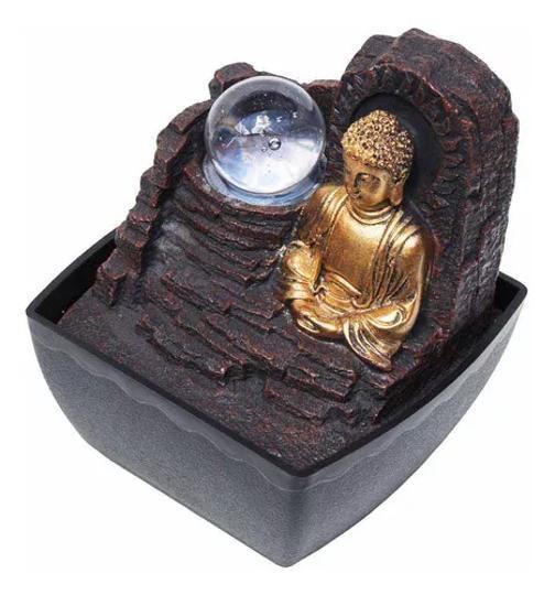 Fonte Grande Decortiva Cascata Esfera Vidro Gira Buda Led - Fontebuda Imagem de Fonte Grande Decortiva Cascata Esfera Vidro Gira Buda Led