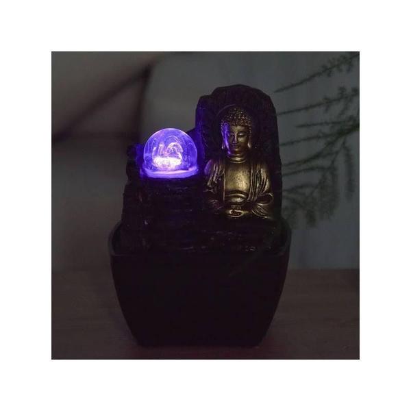 Fonte Grande Decortiva Cascata Esfera Vidro Gira Buda Led - Fontebuda Imagem de Fonte Grande Decortiva Cascata Esfera Vidro Gira Buda Led