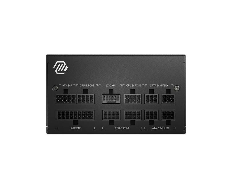 Imagem de Fonte MSI 850W 80 Plus Gold, PFC Ativo, Full Modular - MAG A