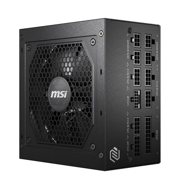 Imagem de Fonte MSI MAG A750GL PCIE5 750W 80 Plus Gold Modular PFC Ativo Preto