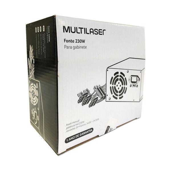 Imagem de Fonte Multilaser Ga230 230W Real 450W Pico Bivolt Manual