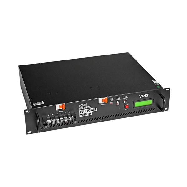 Imagem de Fonte Nobreak Volt Full Power -48V / 30A / 10A Padrão Rack 2U