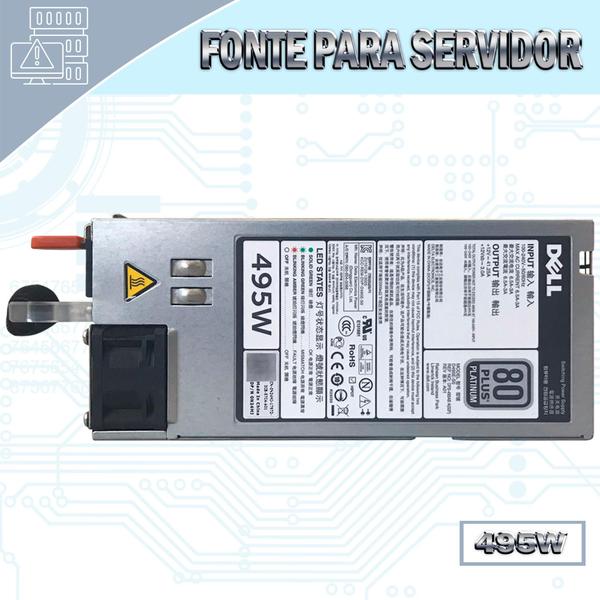 Fonte P/ Dell DPS-495AB A 495W Bivolt Original NF Imagem de Fonte P/ Dell DPS-495AB A 495W Bivolt Original NF